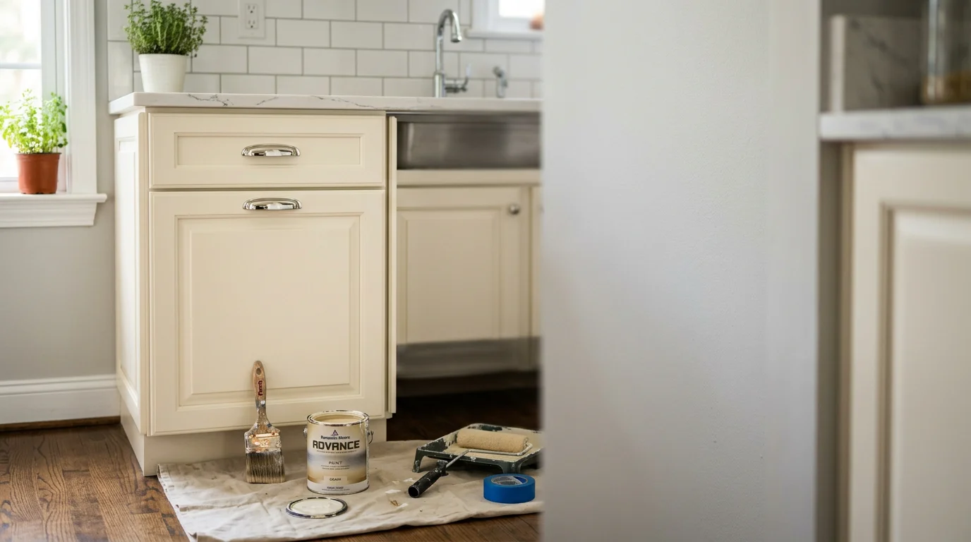 Kitchen cabinet painting and refinishing services on Long Island